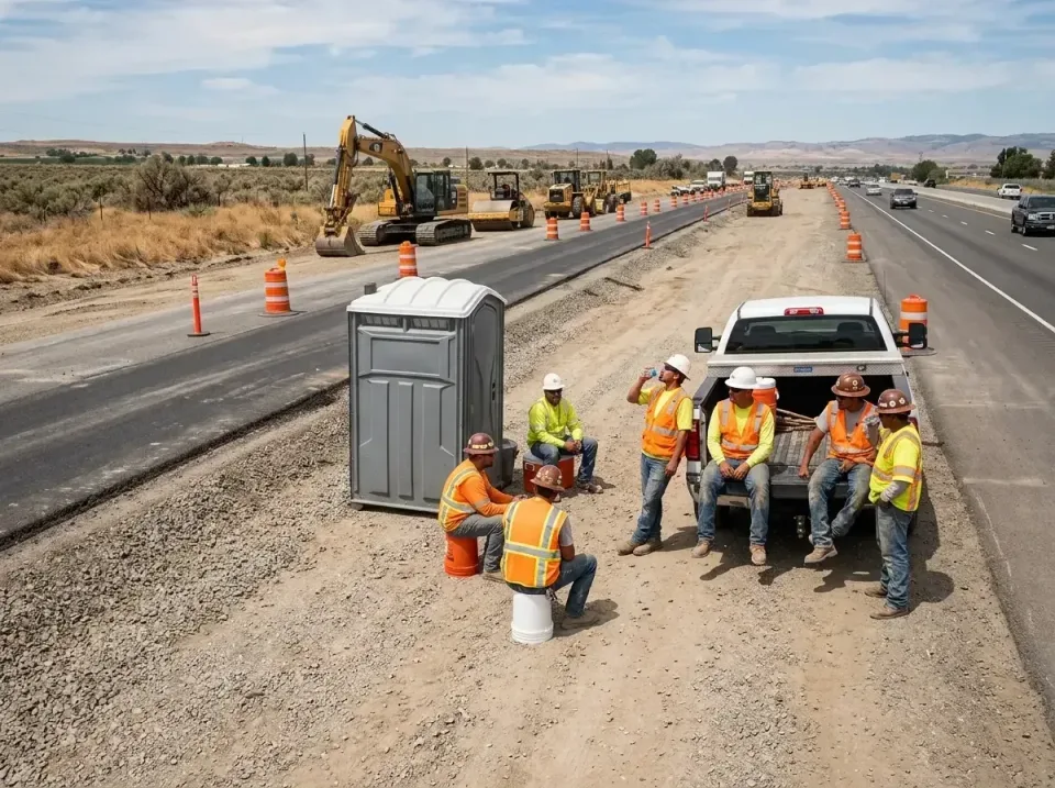 highway-road-construction-crew-007 — frequently asked questions, Porta Potty and Restroom Rentals in Crystal City, MO
